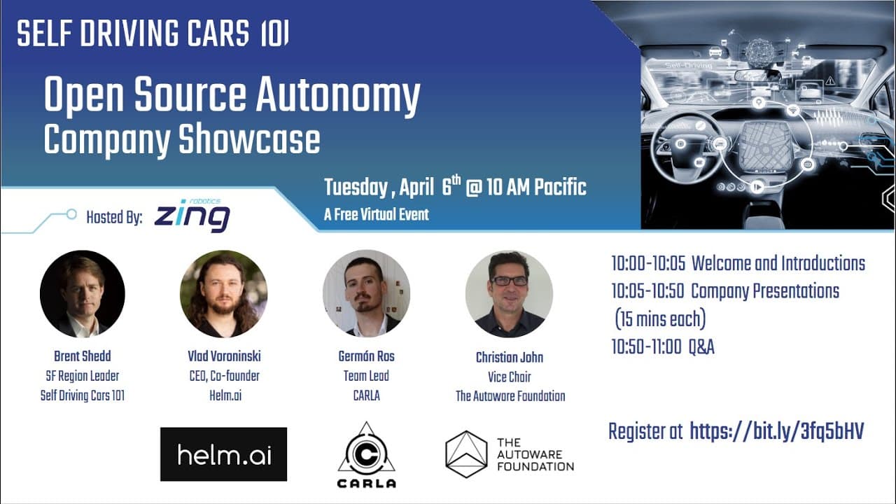 SF Self Driving Cars 101 - Open Source Autonomy