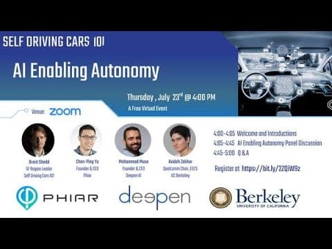 SF Self Driving Cars 101 - AI Enabling Autonomy