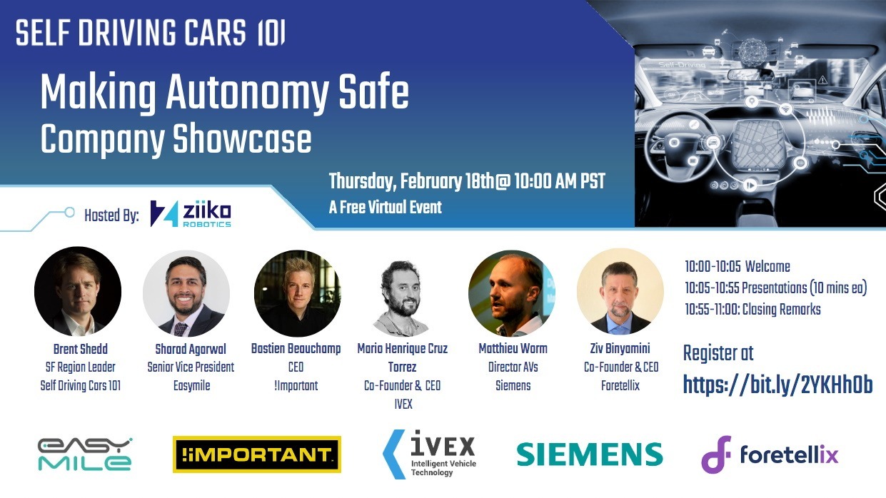 Making Autonomy Safe -  Company Showcase (San Francisco)