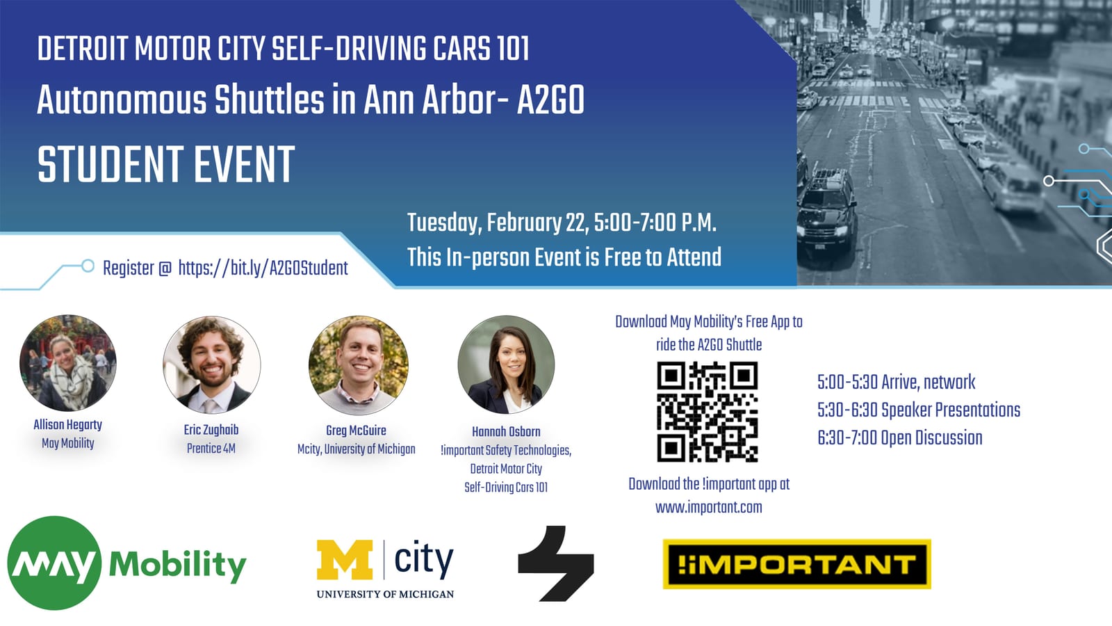 STUDENT EVENT:  Autonomous Shuttles in Ann Arbor- A2GO