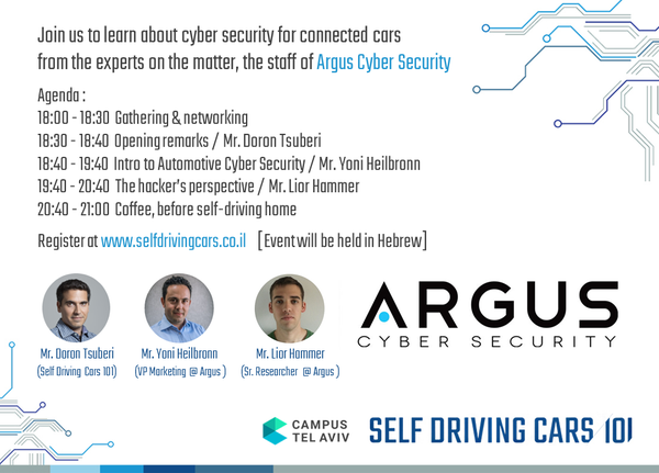 Self Driving Cars 101 - Argus Cyber Security