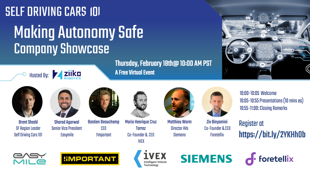 Making Autonomy Safe -  Company Showcase (San Francisco)